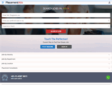 Tablet Screenshot of placementindia.com